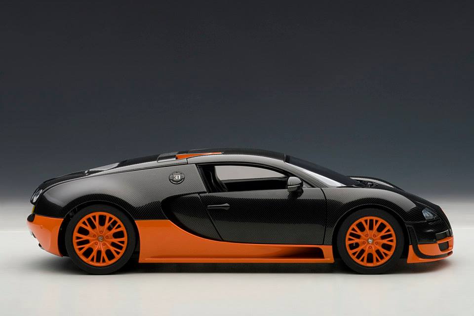 AUTOart Bugatti Veyron Super Sport World Record Black