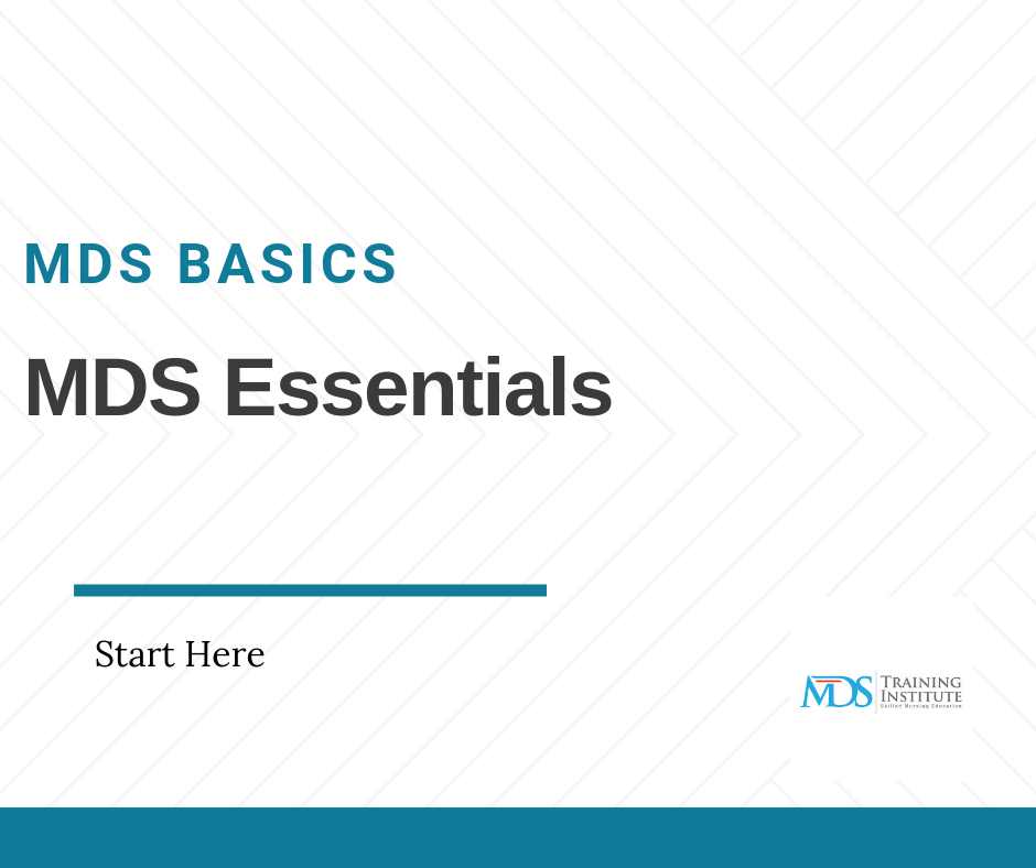 MDS 3.0 Certificate Program Healthcare Academy