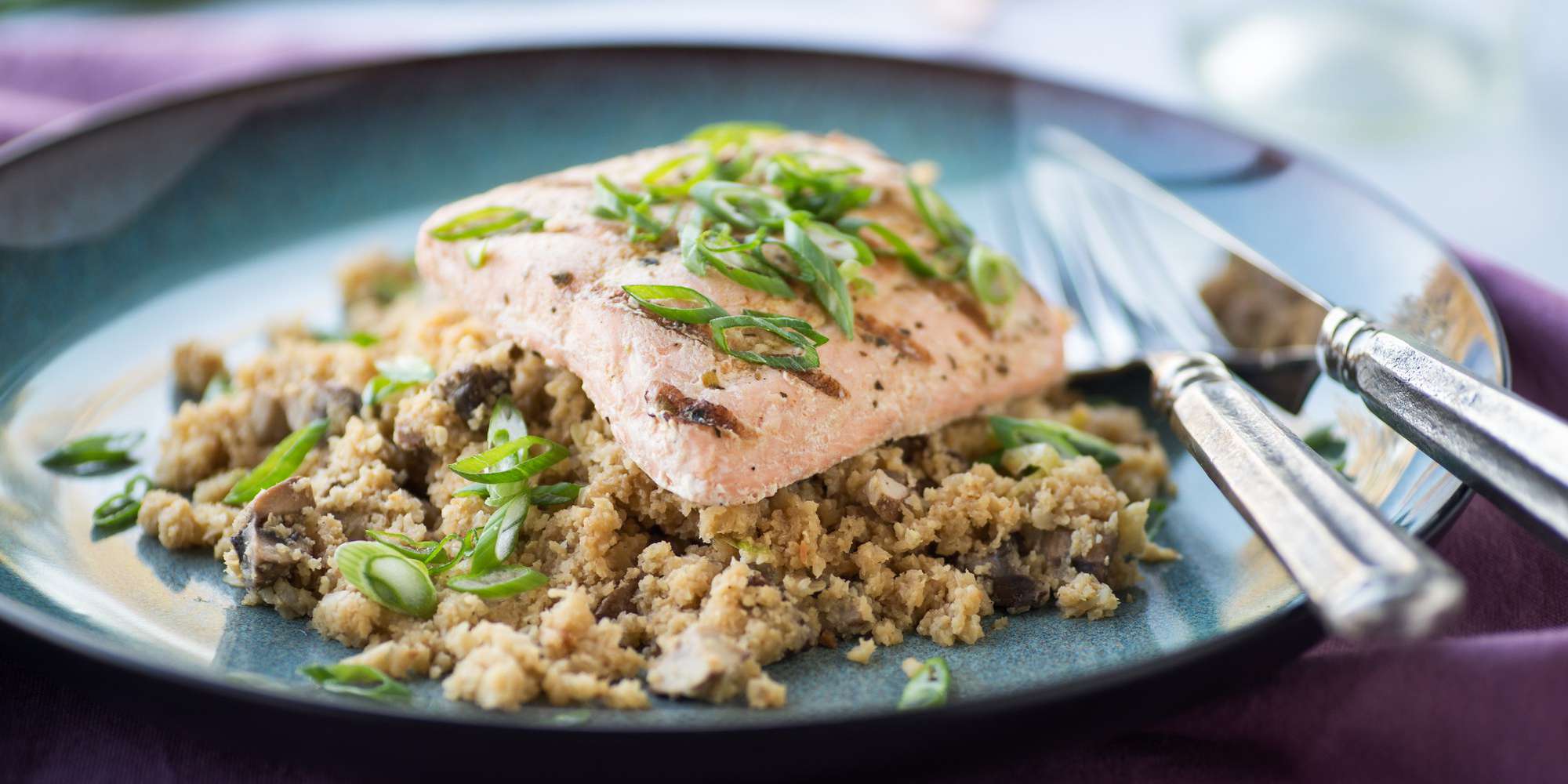 Easy JapaneseStyle Salmon & "Rice" MealGarden