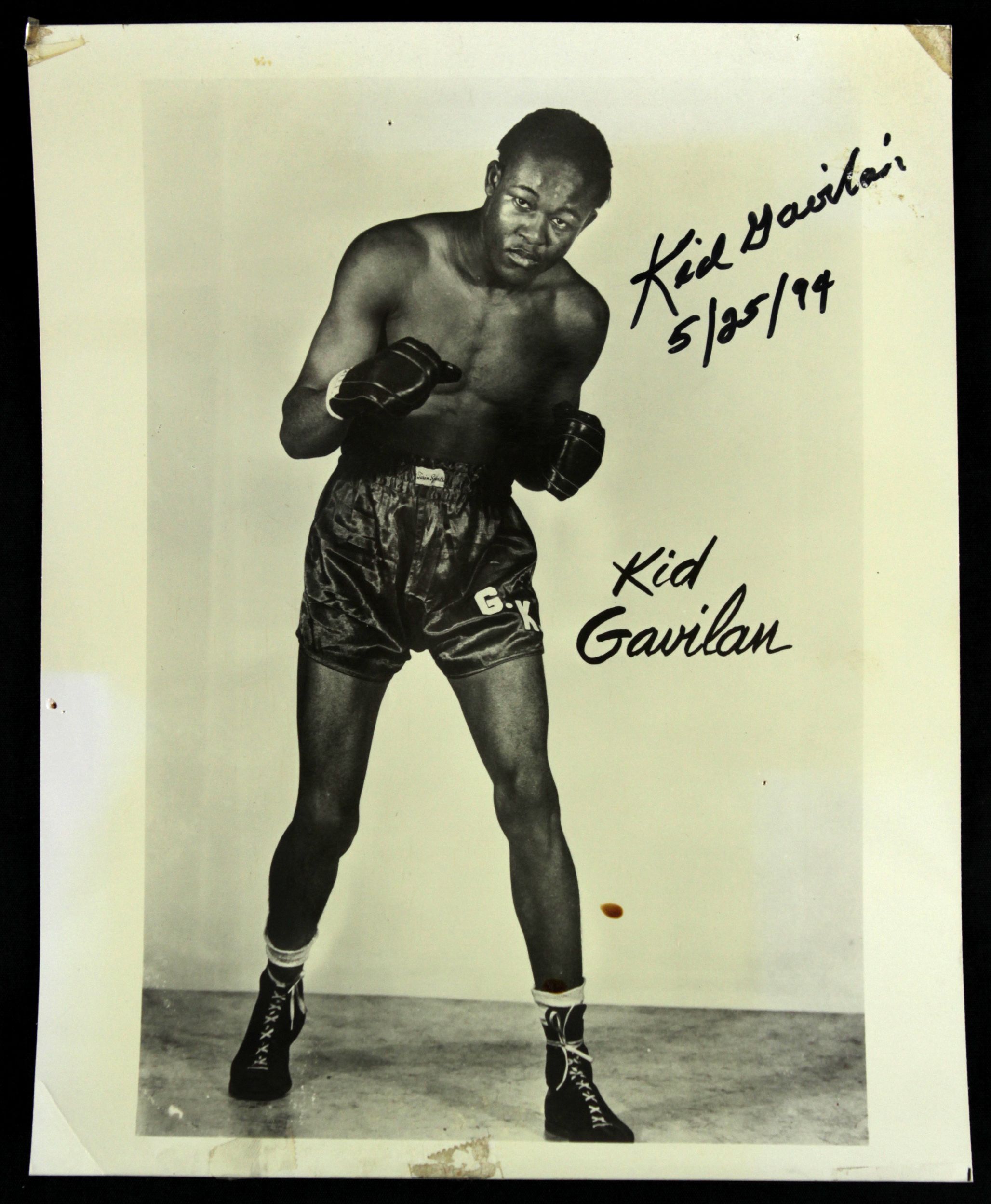 Lot Detail 1950's90's Kid Gavilan Welterweight Champion Signed Photo