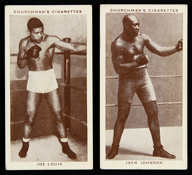 Lot Detail 1938 Jack Johnson Joe Louis World Heavyweight Champions