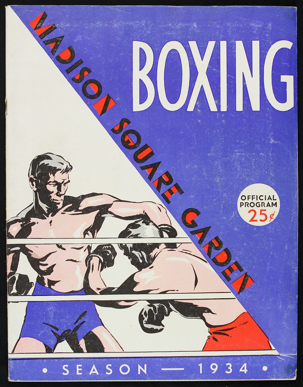 Lot Detail 1934 Season Madison Square Garden Boxing Program