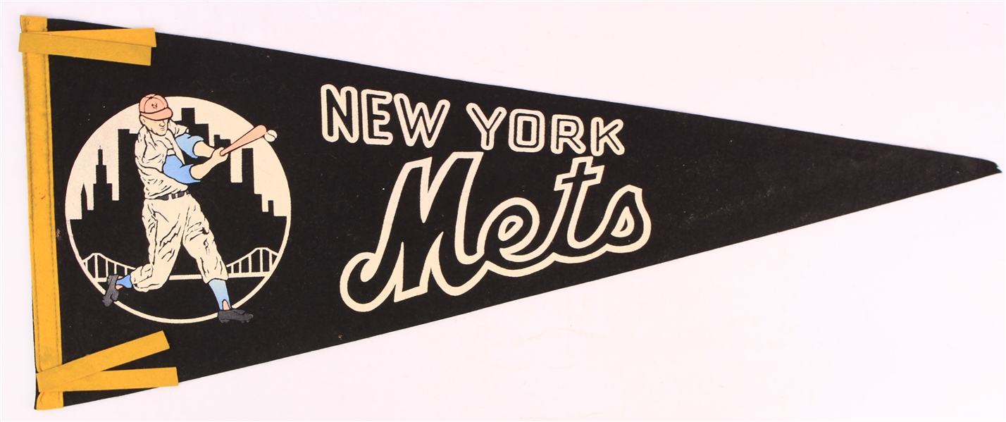 Lot Detail 1960's New York Mets Full Size 28" Pennant