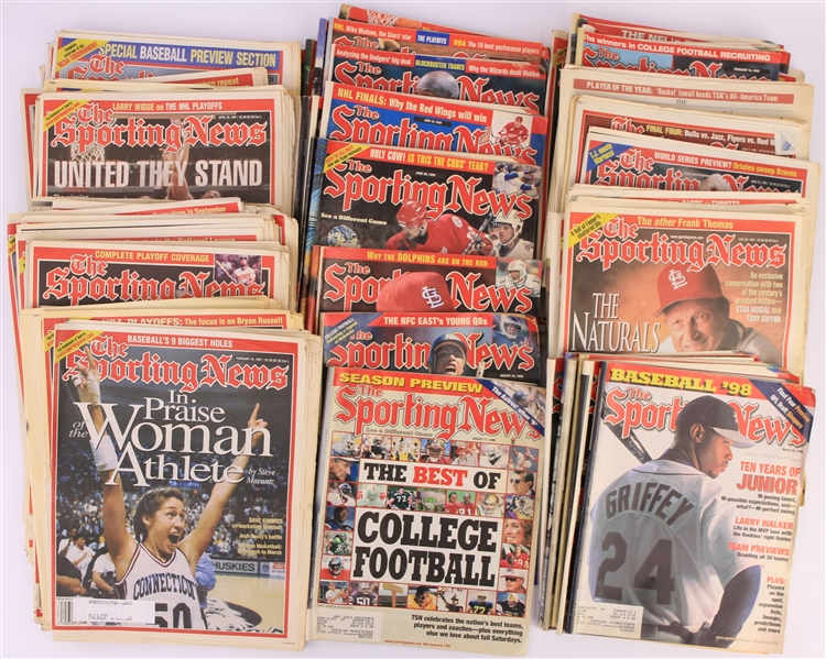 Lot Detail 1990s The Sporting News Issues (Lot of 200+)