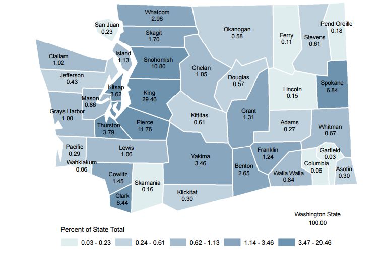Washington Cities By Population Urban Exploration
