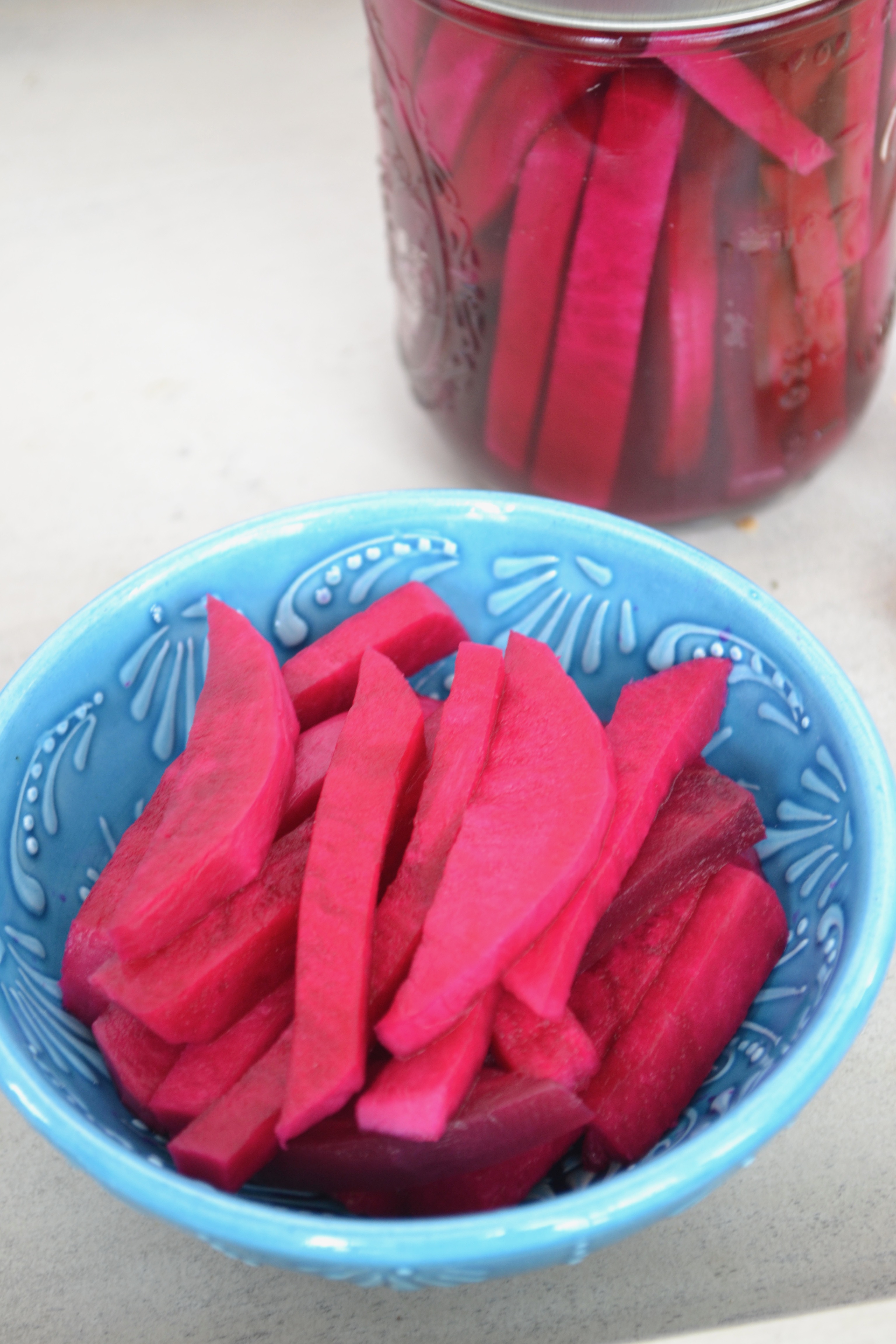 Tayta's Pink Pickled Turnips Measuring Cups, Optional