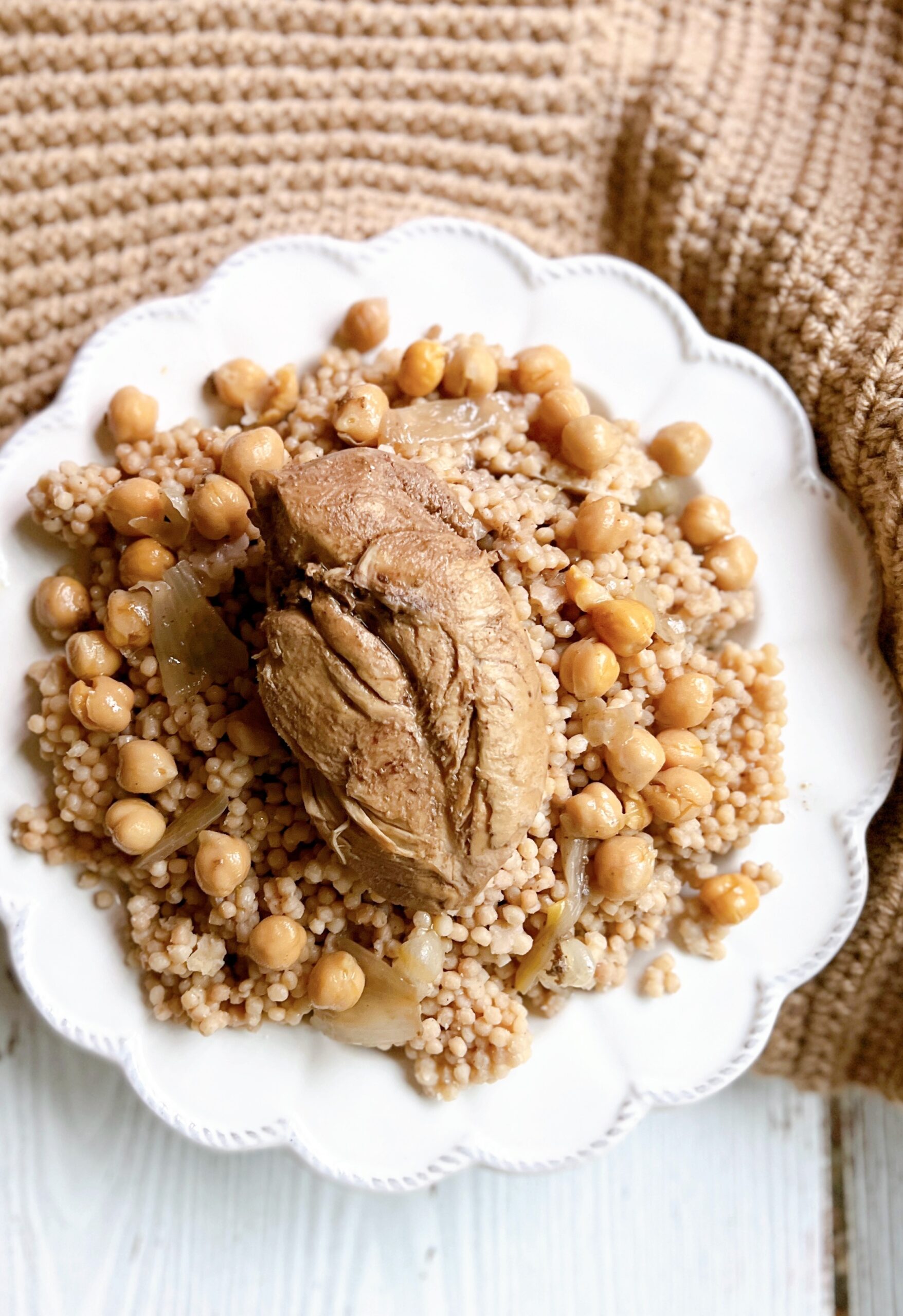 Instant Pot Moghrabiyeh {Pearl Couscous and Chicken} Measuring Cups