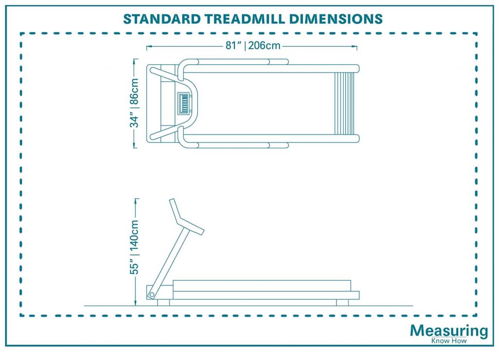 Treadmill Dimensions and Guidelines (with Drawings) MeasuringKnowHow