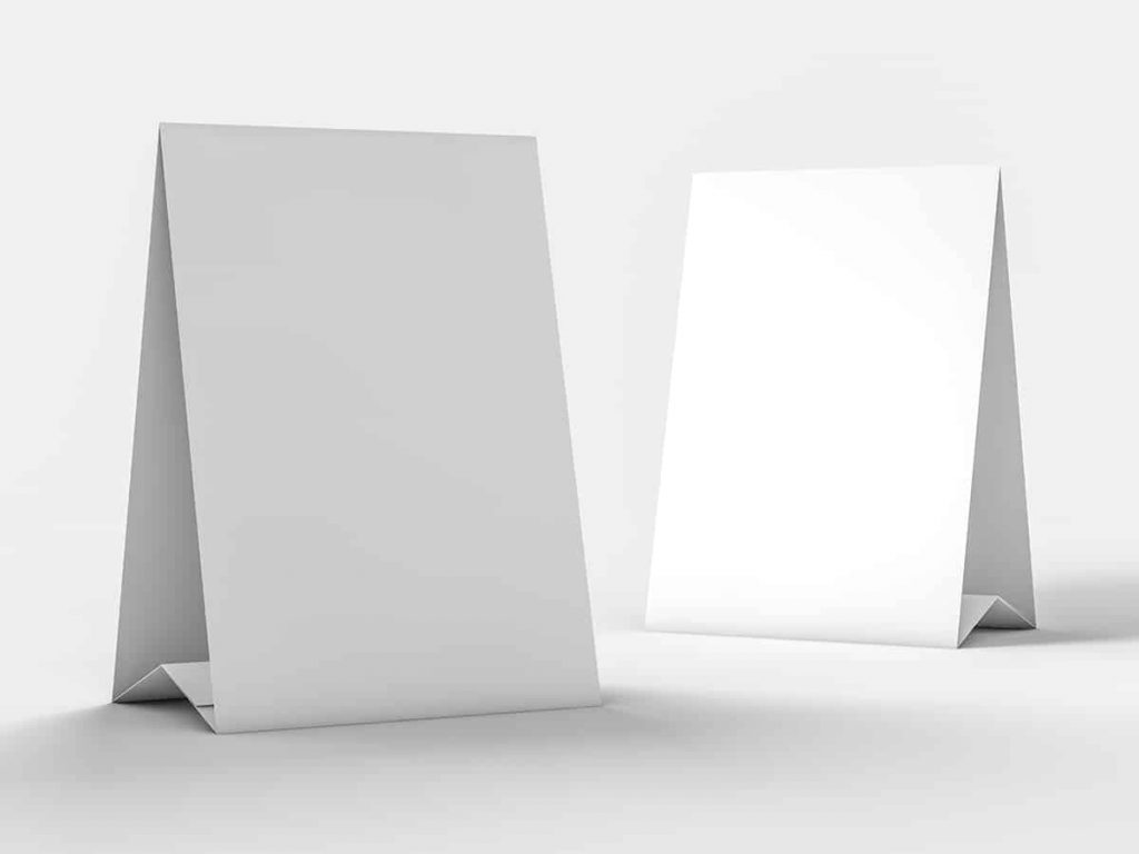 Tent Card Sizes and Guidelines (Drawings Included) MeasuringKnowHow