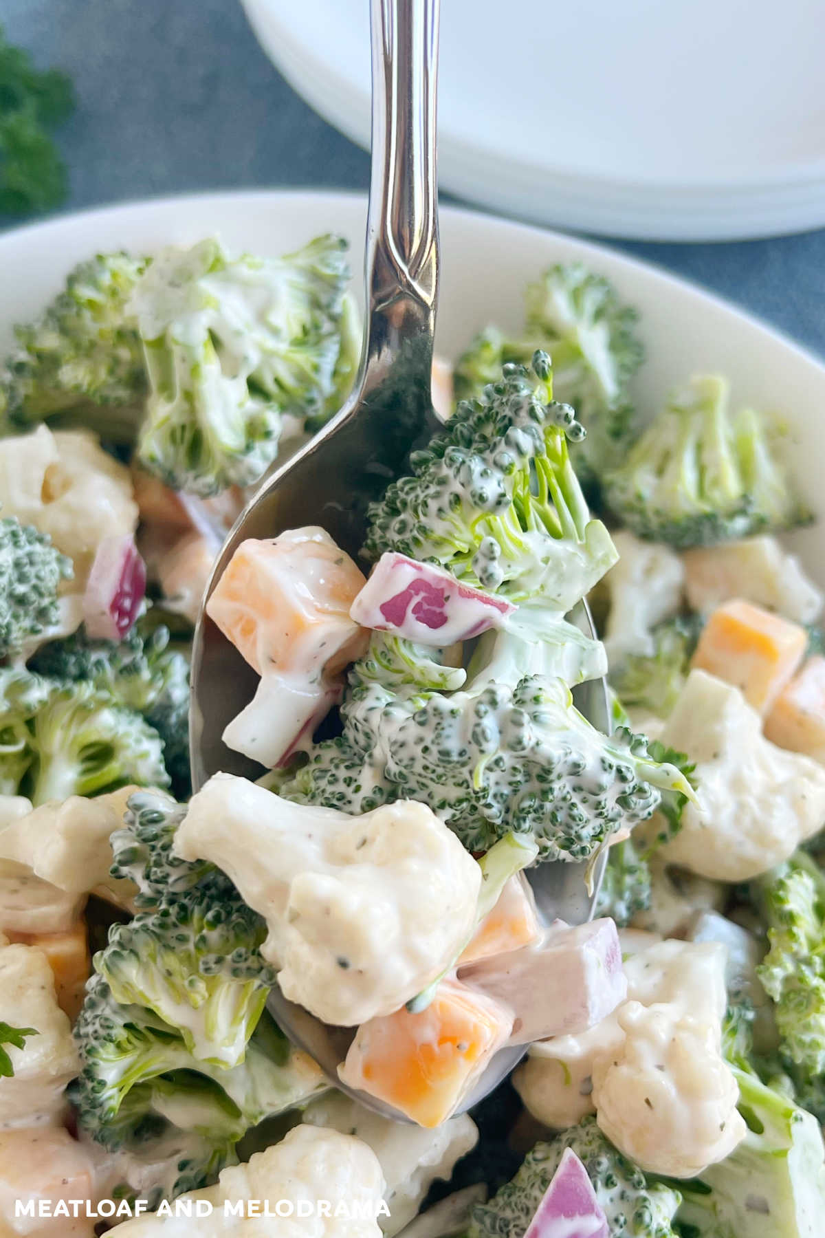 Broccoli Cauliflower Salad
