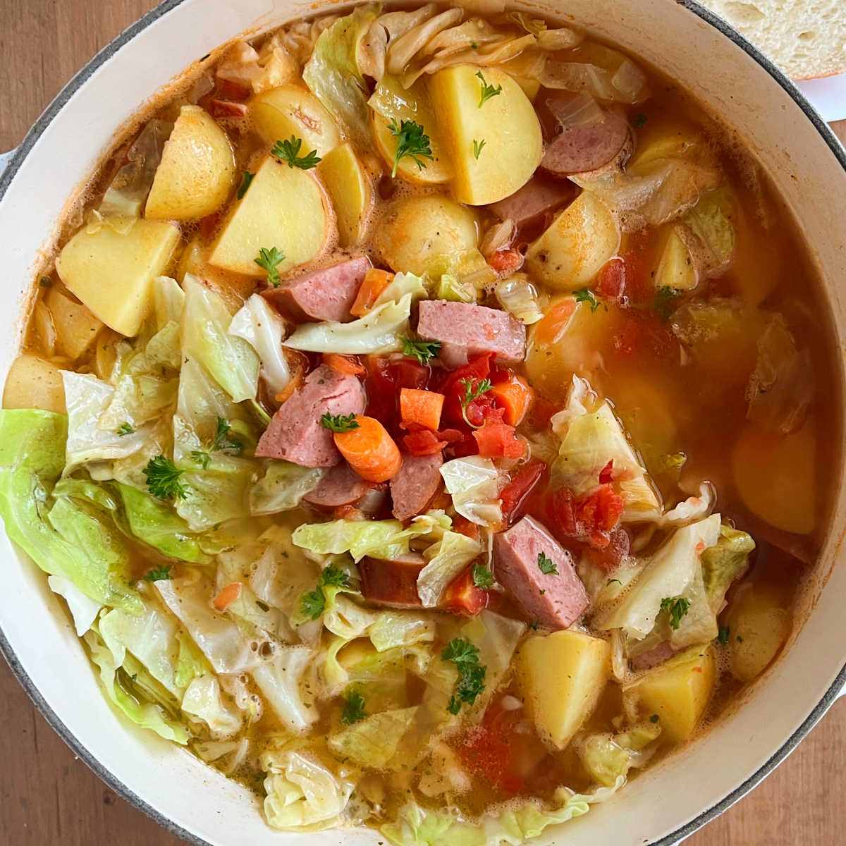 Recipe For Sausage Cabbage And Potato Soup Dandk Organizer