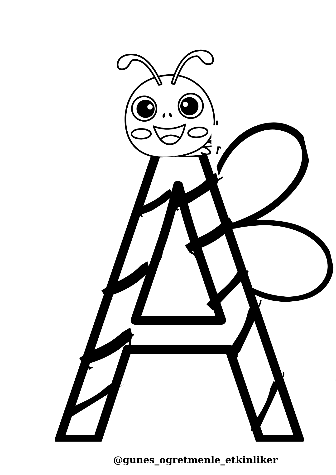 1.Sınıf A Sesi Boyama Etkinliği Meb Ders