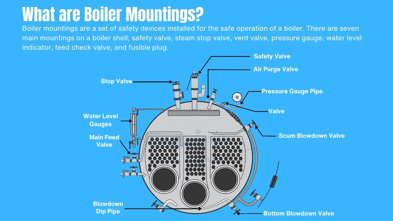 What are Boiler Mountings? A Complete List With Functions