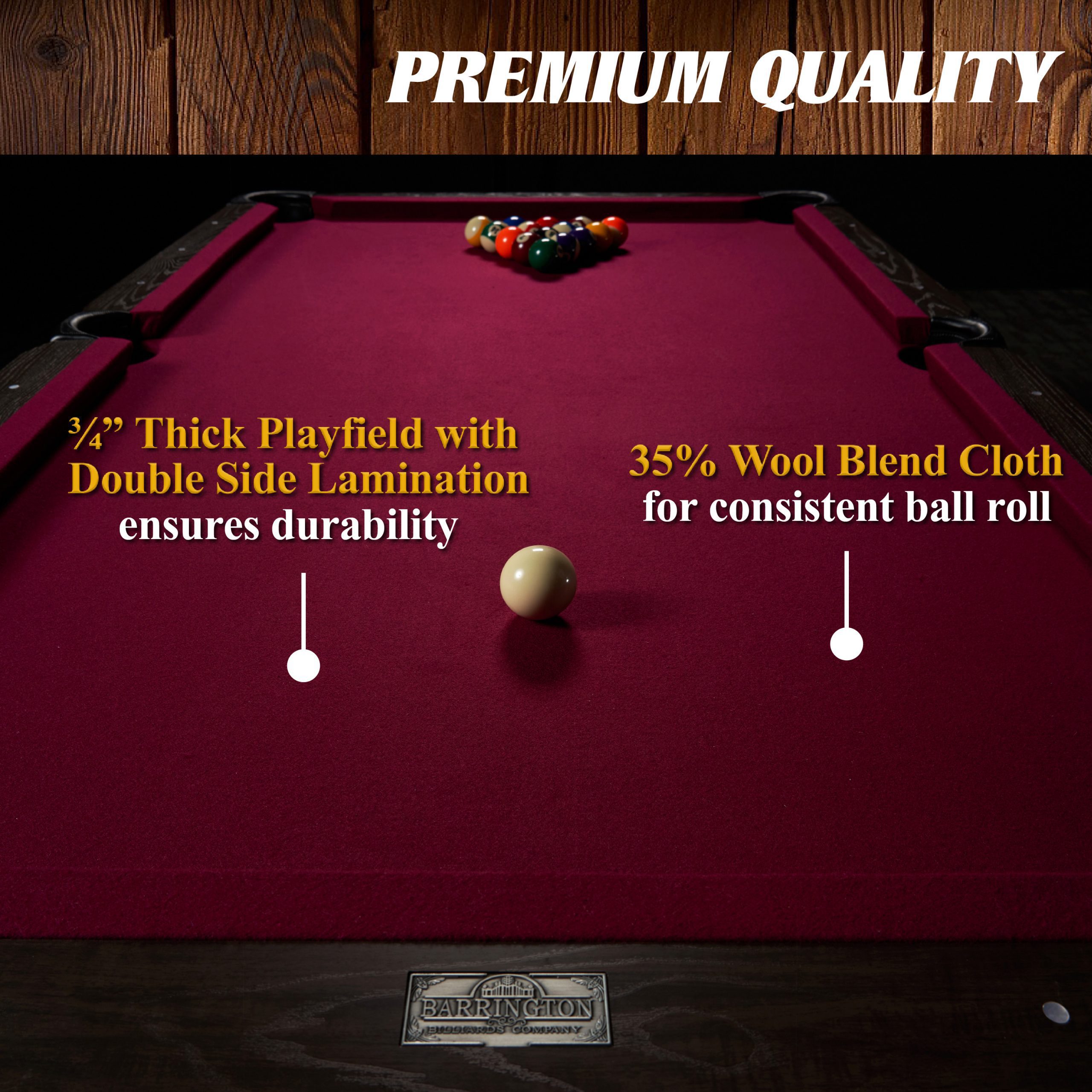 Barrington 90" Bellevue Billiard Table MD Sports