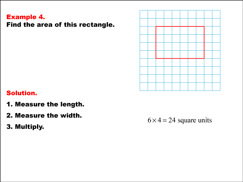 Math ExampleArea and PerimeterRectangle AreaExample 4 Media4Math
