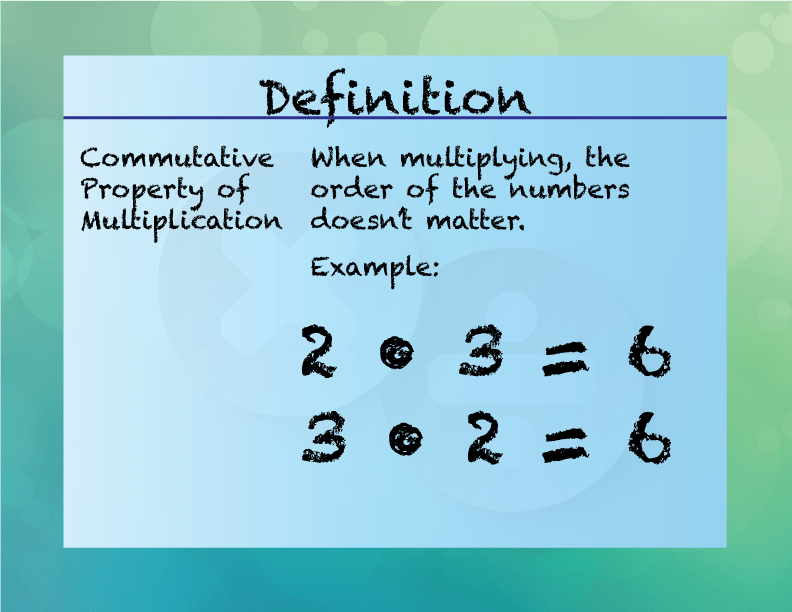 Elementary DefinitionMultiplication and Division Concepts
