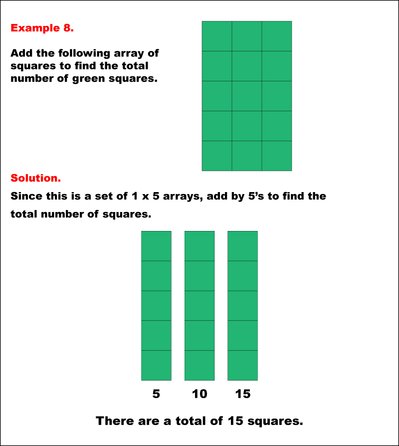 Math Example--Arithmetic--Adding Arrays: Example 8 | Media4Math