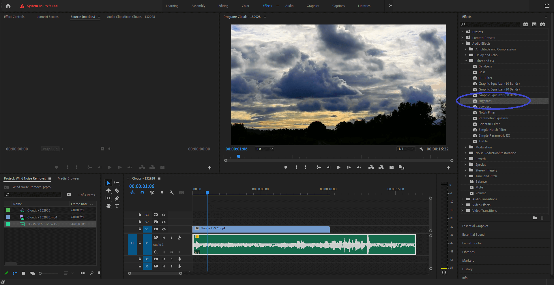 How to Remove Wind Noise in Premiere MediaEquipt