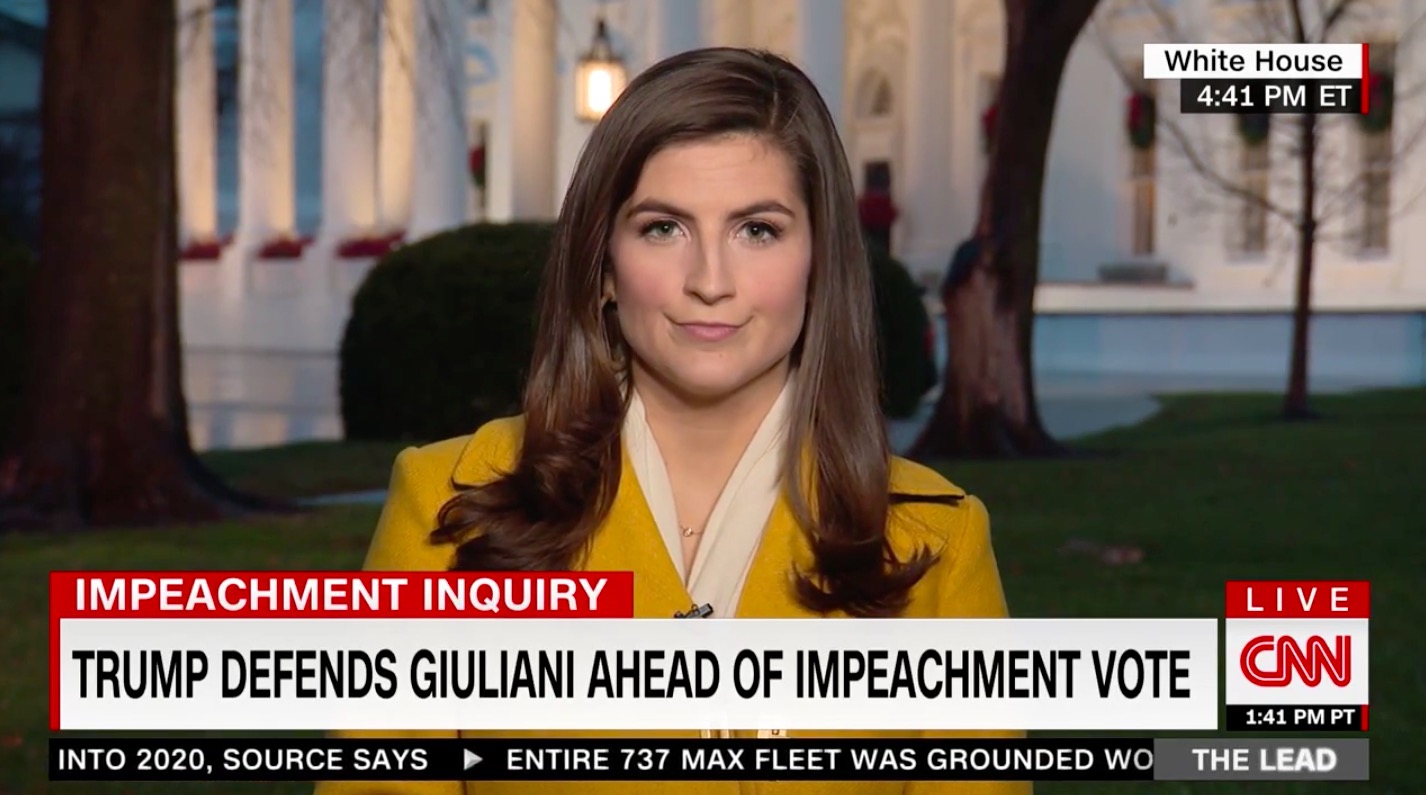 CNN's Kaitlan Collins Mocks Trump's Calling Her a CNN Faker!(028)
