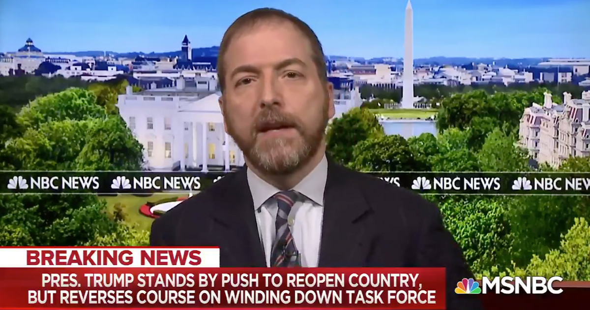Chuck Todd Is Gov't Considering 'Surrendering' to Covid19?(023)