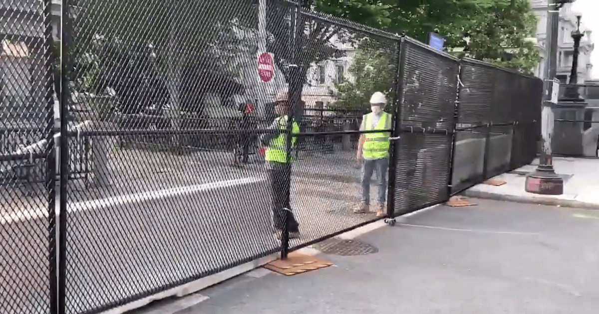 Journalists And Others Taunt Trump Over White House 'Wall'