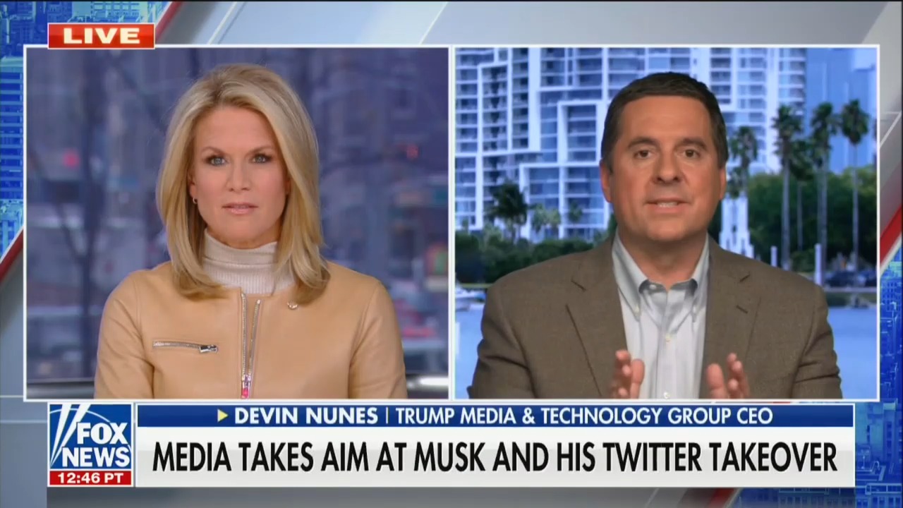Martha MacCallum Asks Devin Nunes About Trump's Twitter(026)