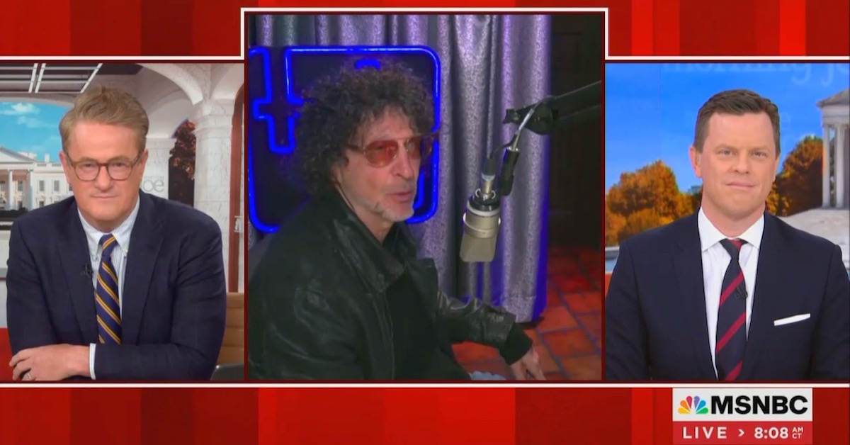 Howard Stern Gushes About His Love for MSNBC While on MSNBC