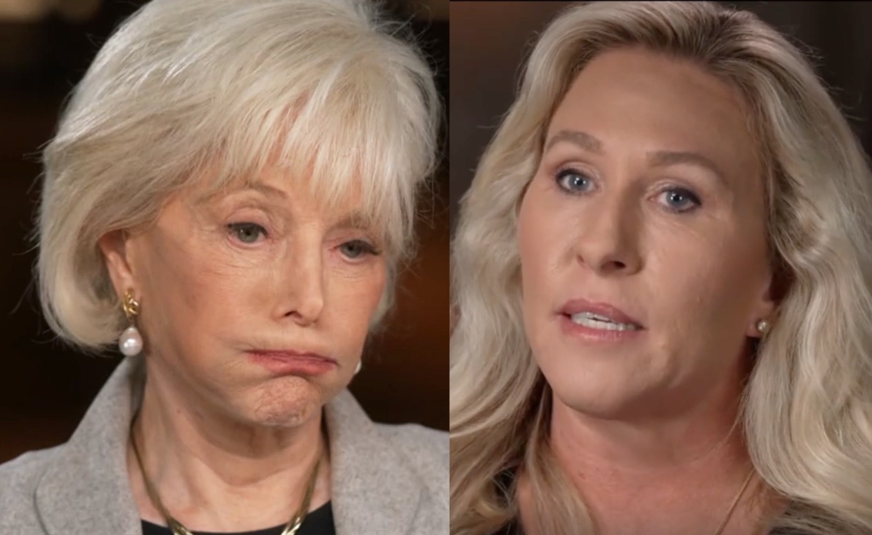 Lesley Stahl Lets Taylor Greene Call Democrats 'Pedophiles'(026)