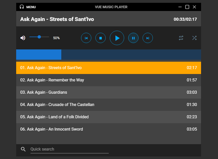 Build a Music Player With Vuetify Medianic