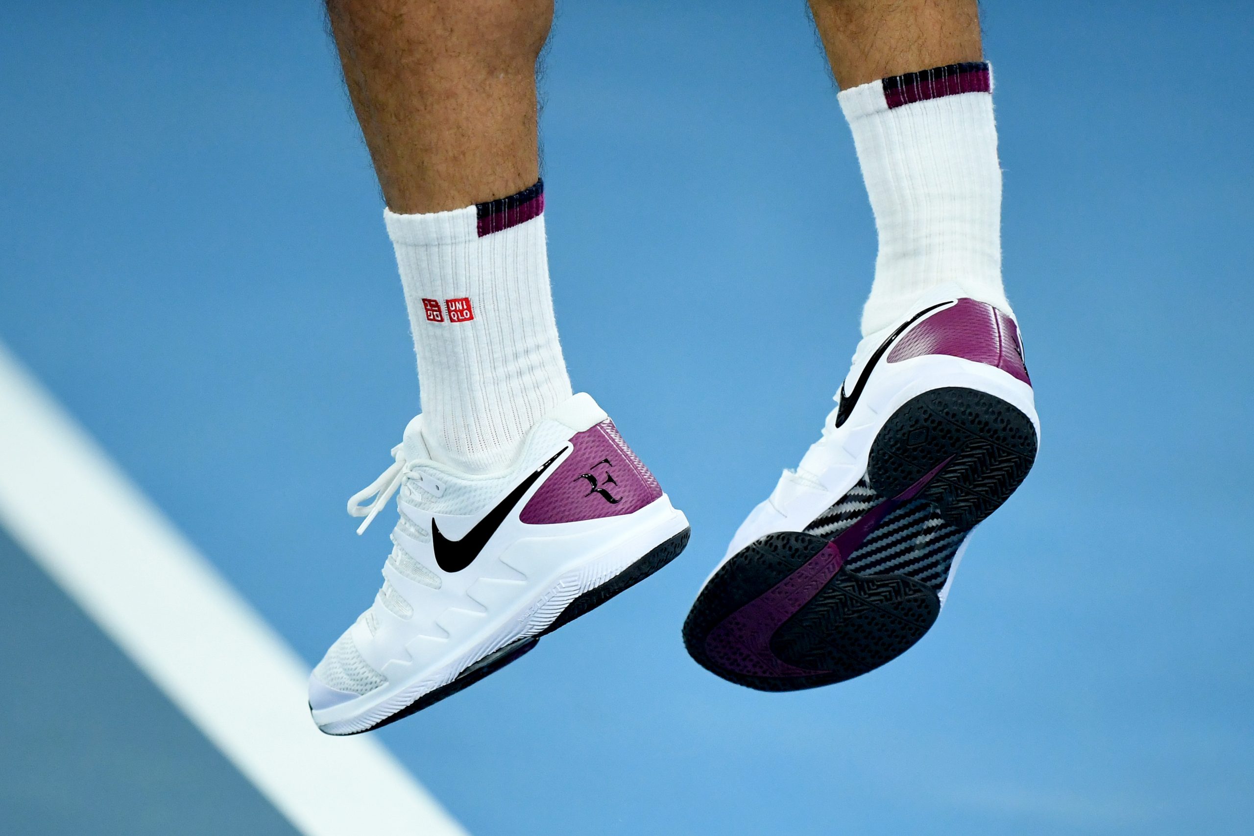 What tennis shoes do Federer, Djokovic, Nadal and Serena wear?