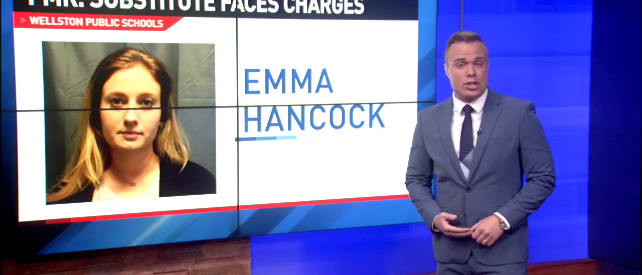 Why is Emma Hancock arrested? What are the charges against the 26year