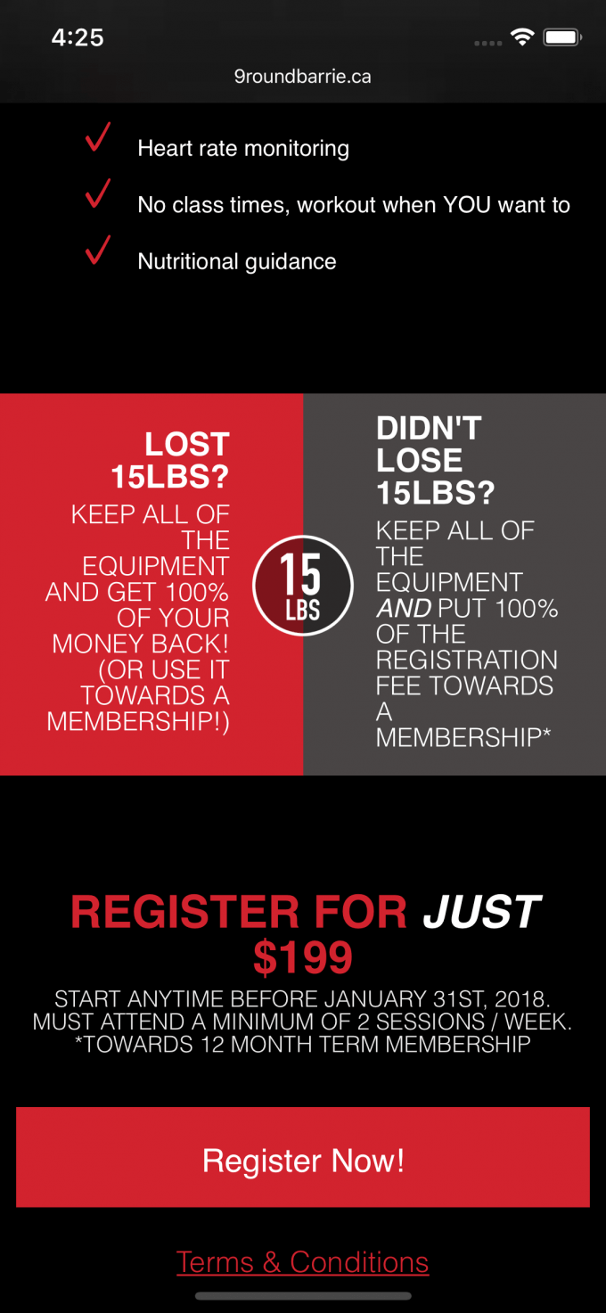 9Round Barrie Promotional Website Project Media Suite Inc.