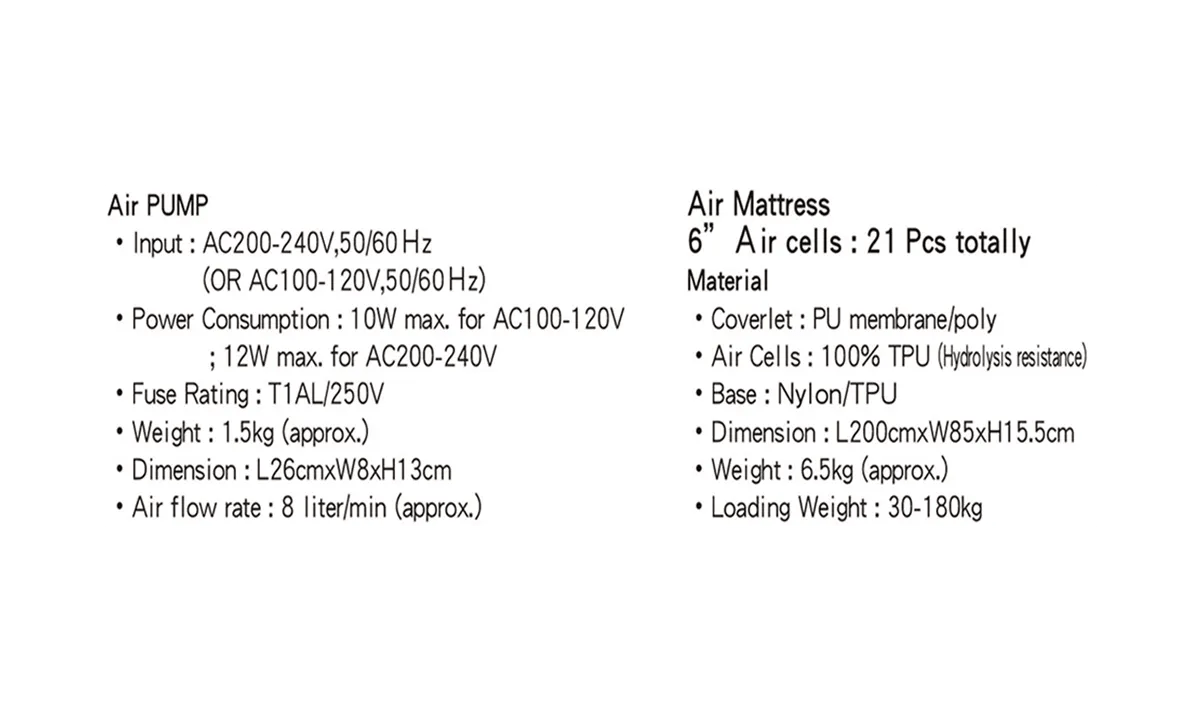 TS50U 6” Advanced Digital Alternating Overlay Air Mattress & Pump