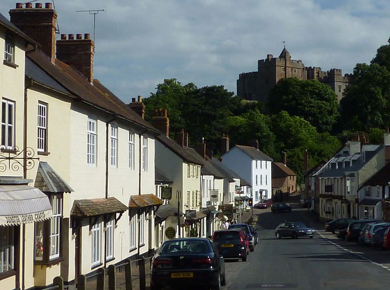 Dunster__High_Street_with_Castle photo by Franzfoto