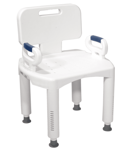Premium Series Shower Chair with Back and Arms Mediplus Mobility
