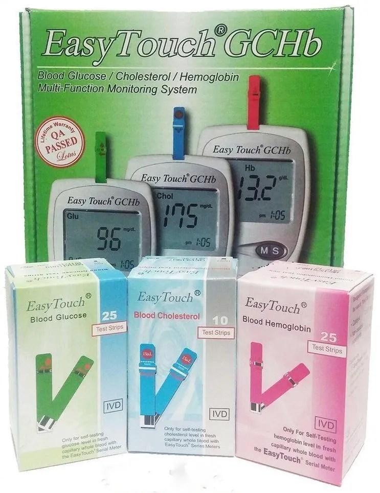 Easy Touch Glucose Cholesterol Hemoglobin Monitoring System