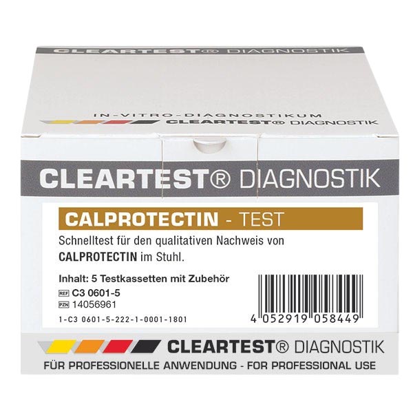 Meditec.at Cleartest Calprotectin, 5 Tests zum Nachweis einer