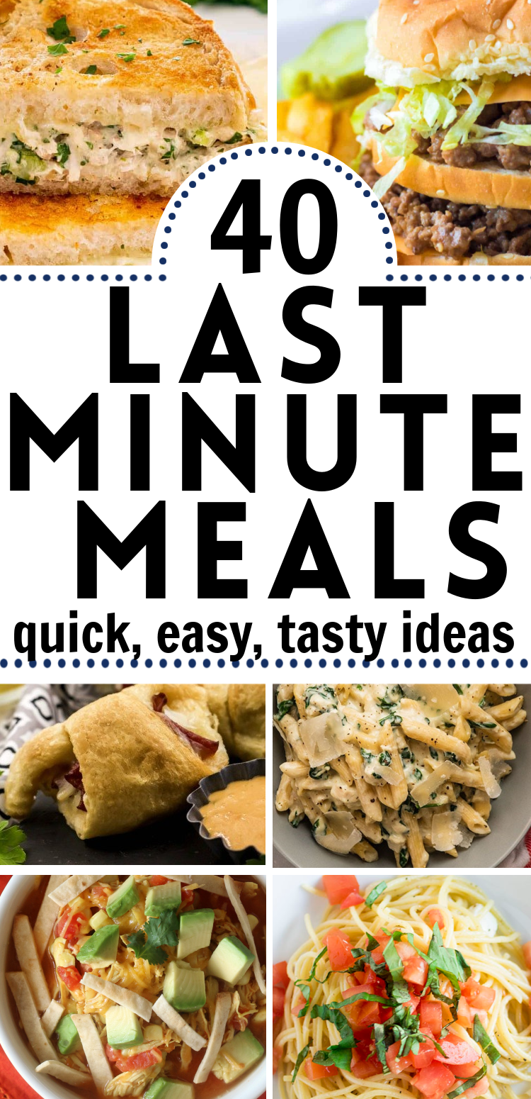 30 Last Minute Dinner Ideas That Are No Sweat