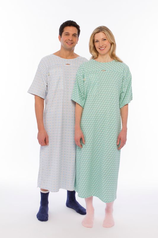 Designer Hospital I.V. Snap Gown (Green) Medix ®, your online laboratory supply shop