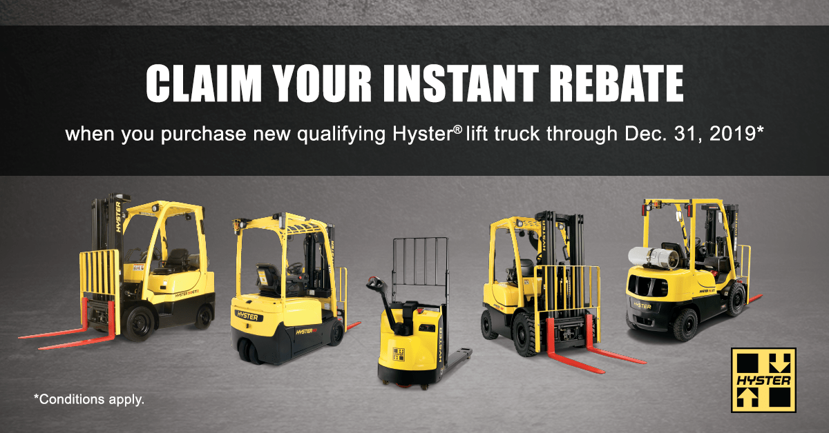 New Forklift Lift Trucks Rebate Medley Equipment