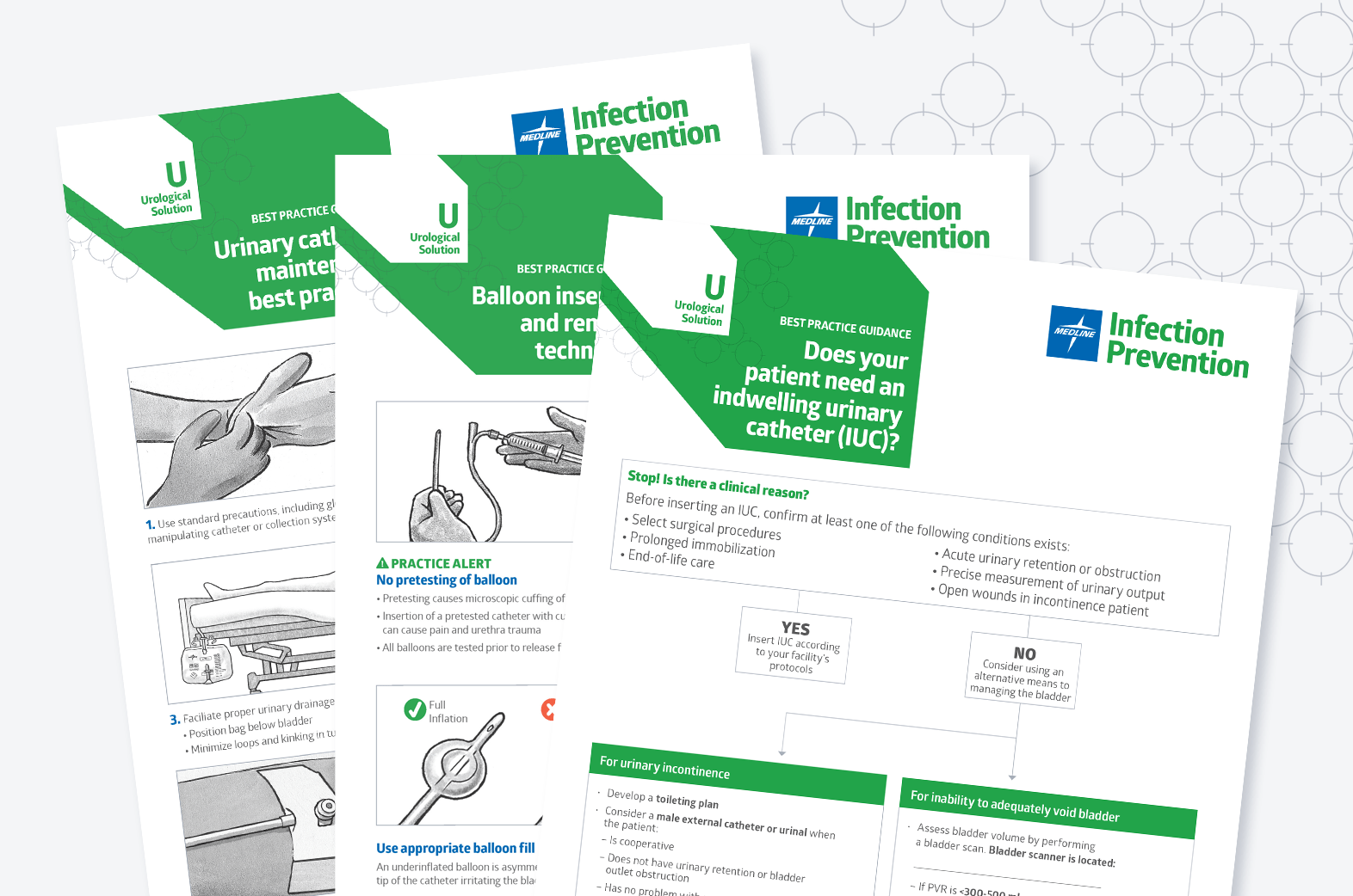 Catheter balloons and catheter drainage bags Howto posters