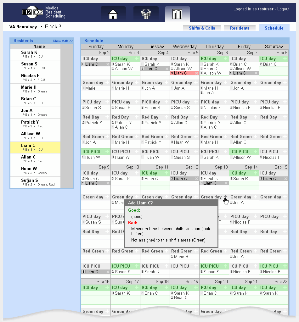 Informs 2024 Schedule Pdf Medical Residency Scheduling Software Screenshots by H2O2