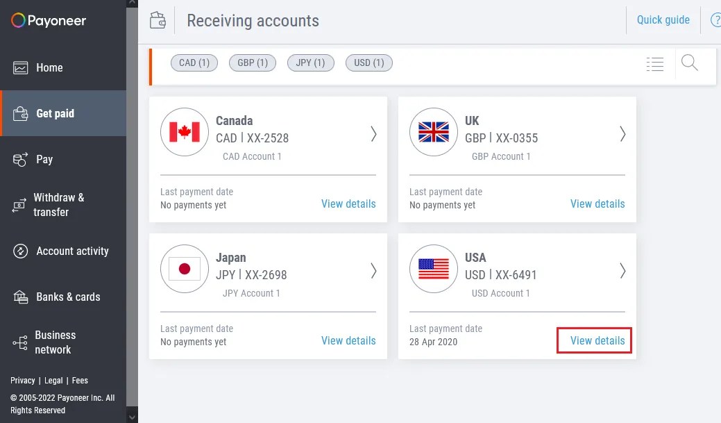 How to Set Up Payoneer's USA Checking Account in Amazon