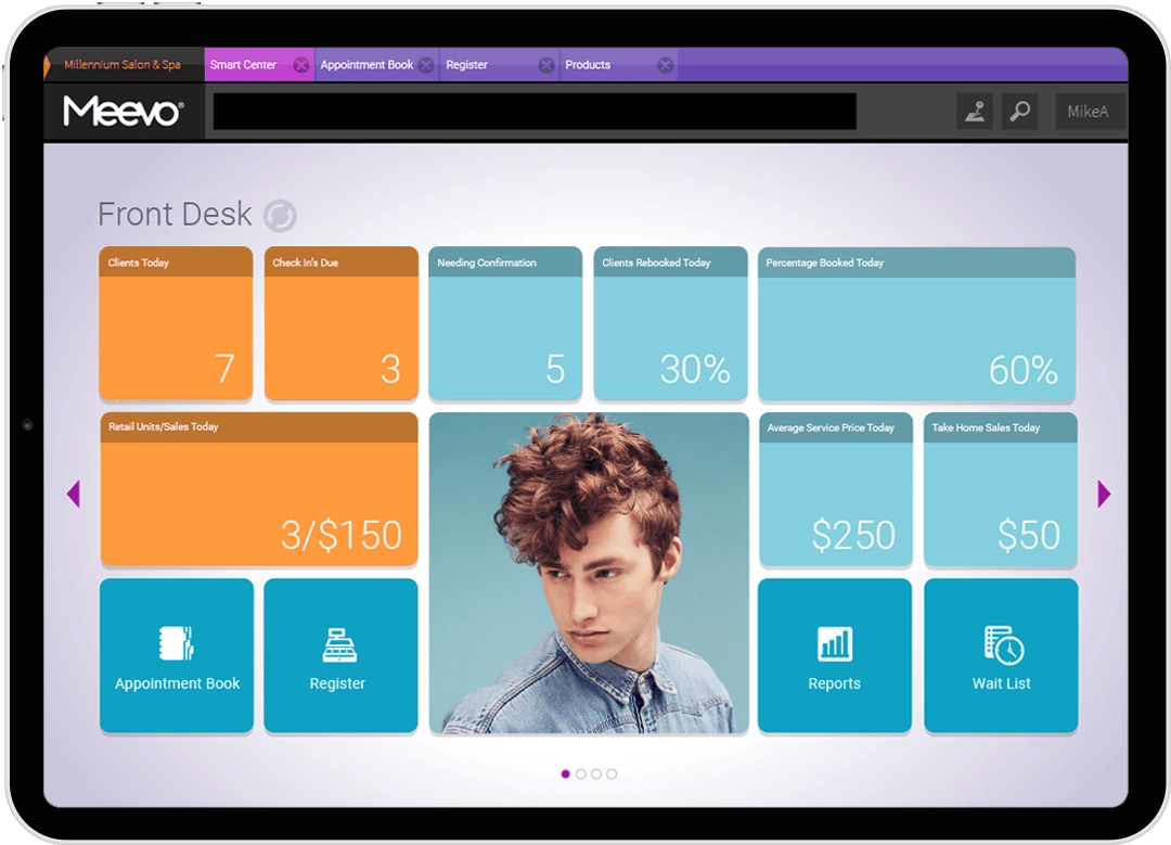 Smart Dashboard for Salon and Spa Meevo(03)