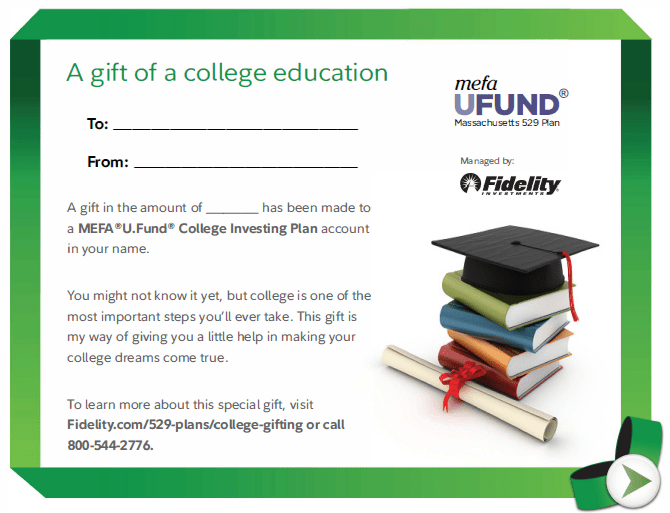 The U.Fund's College Gifting Certificate MEFA