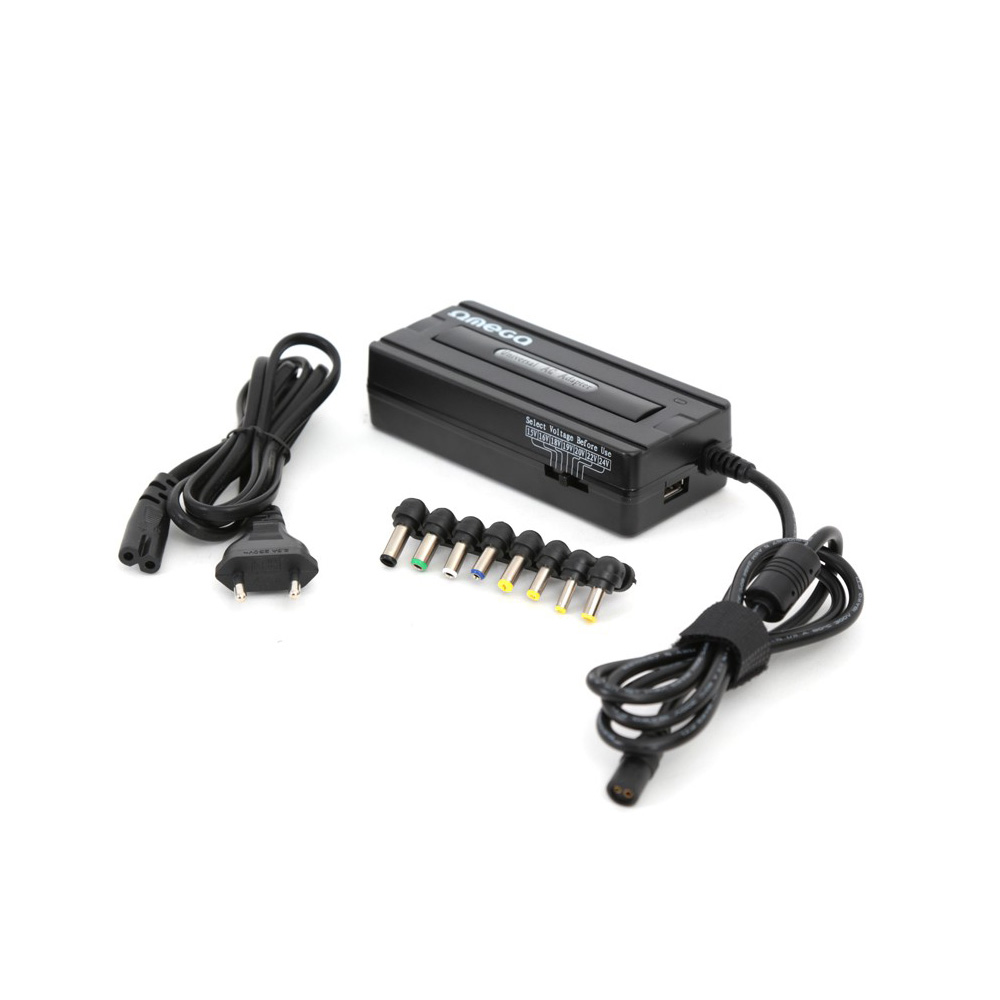 OMEGA Universal Ac Adapter For Notebook OZU9021U 2IN1+USB
