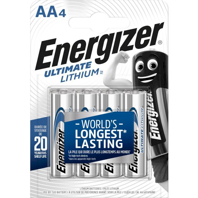 PILE AA FR6 L91 LITHIUM ULTIMATE 1.5v BL4 ENERGIZER / MEGAPILES