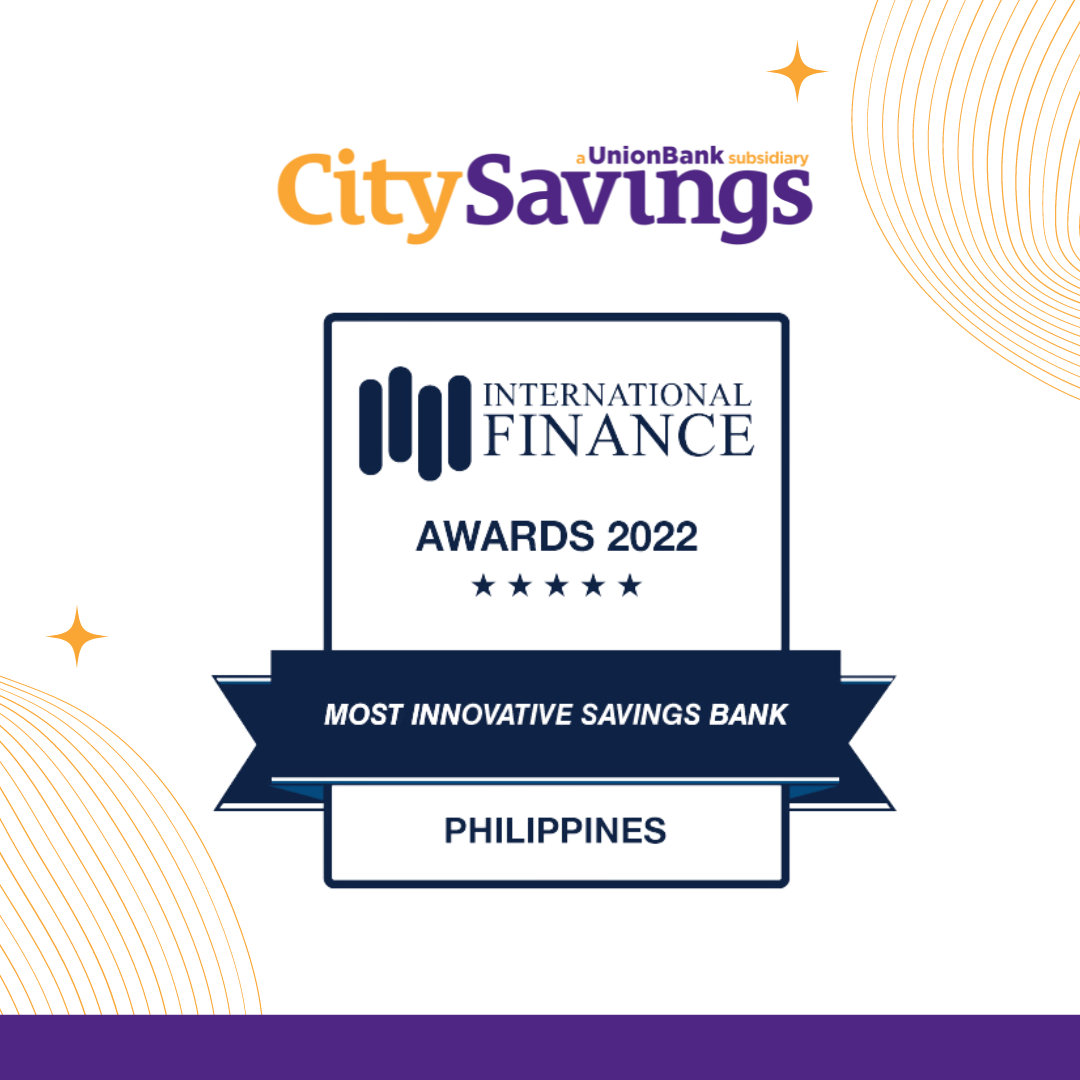 CitySavings named Most Innovative Savings Bank Philippines 2022 MegaBites