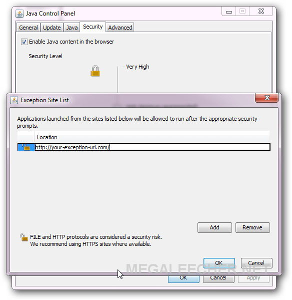 Fixing Java Error "Missing required Permissions manifest attribute in