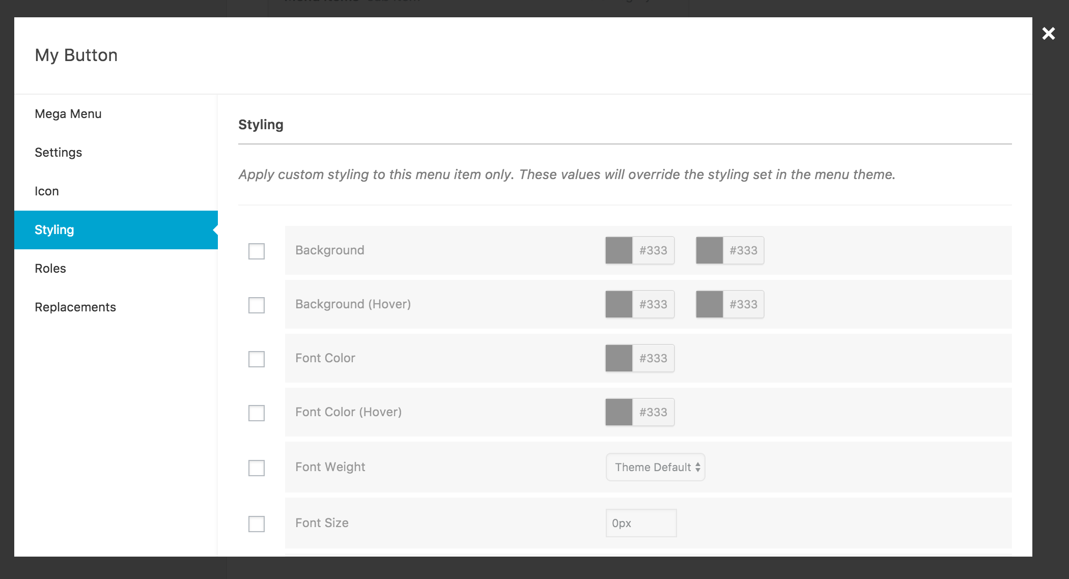 How to create “Buttons” using Max Mega Menu Pro Max Mega Menu